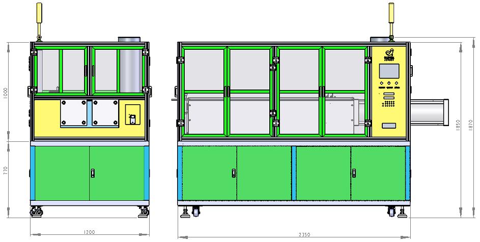 pouch cell hot press formation machine