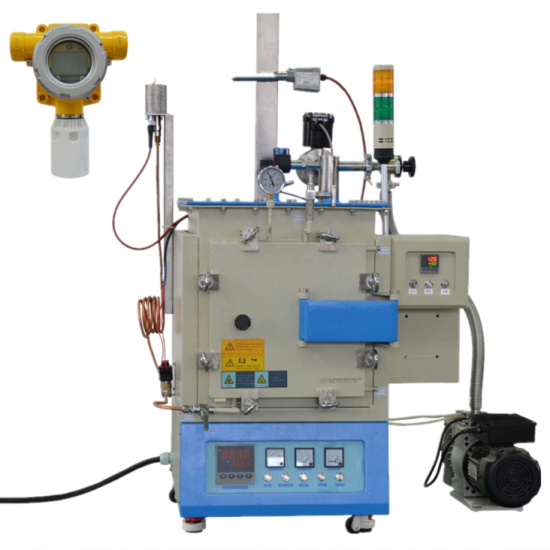 Alta Temperatura 1200c H2 Atmósfera Horno De Gas